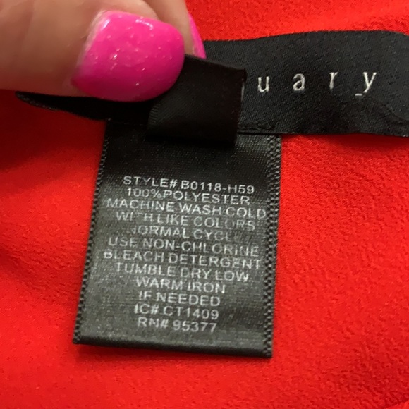 Sanctuary red chiffon tank cutout top Size S - Picture 13 of 16